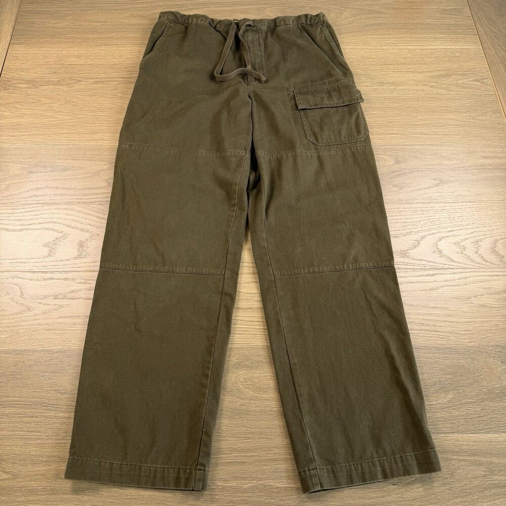 Vintage Structure Pants Men Medium x-Pants Olive Drawstring 32 Inseam Y2K 90s